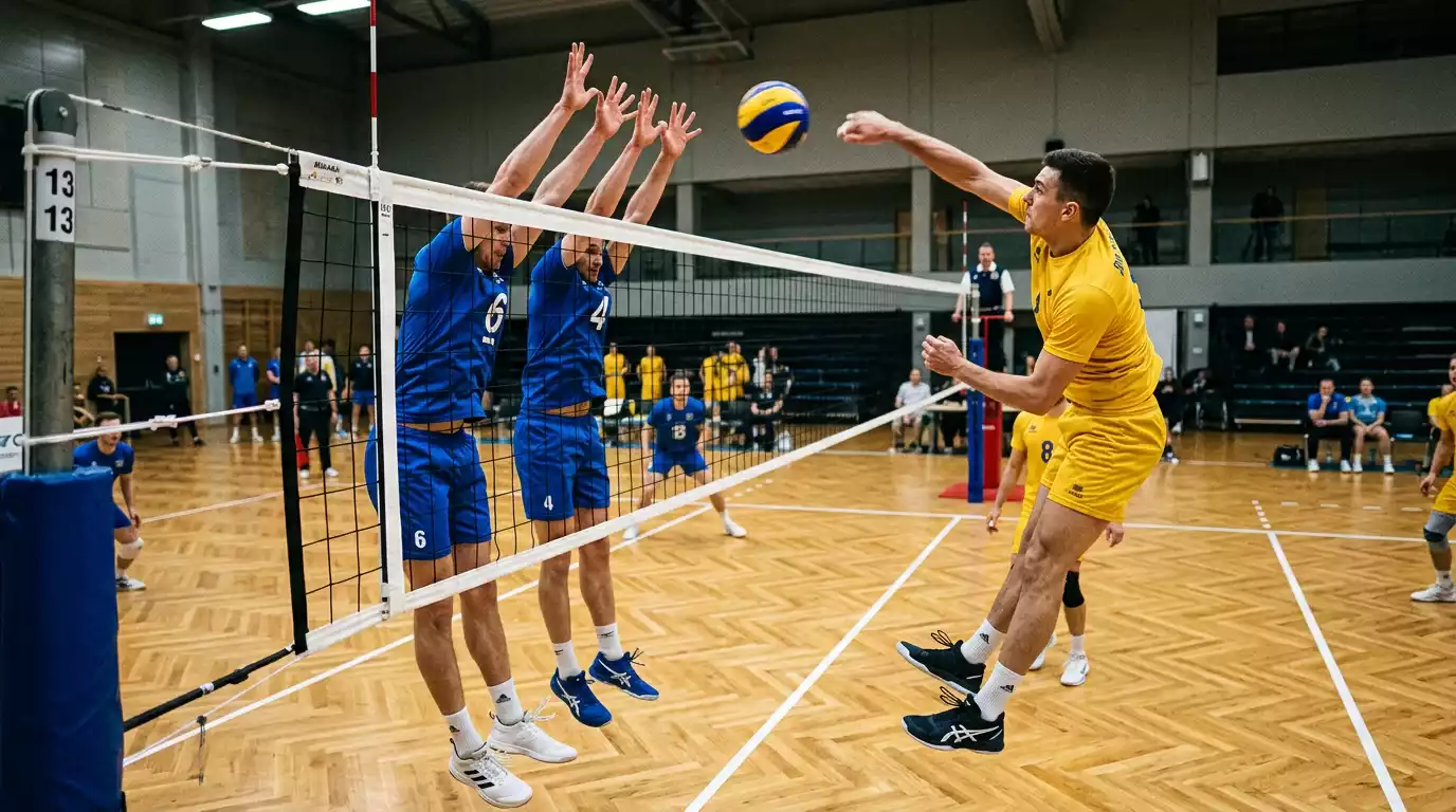 Volleyball-Wettschein mit Asian-Handicap-Linie und Split-Option